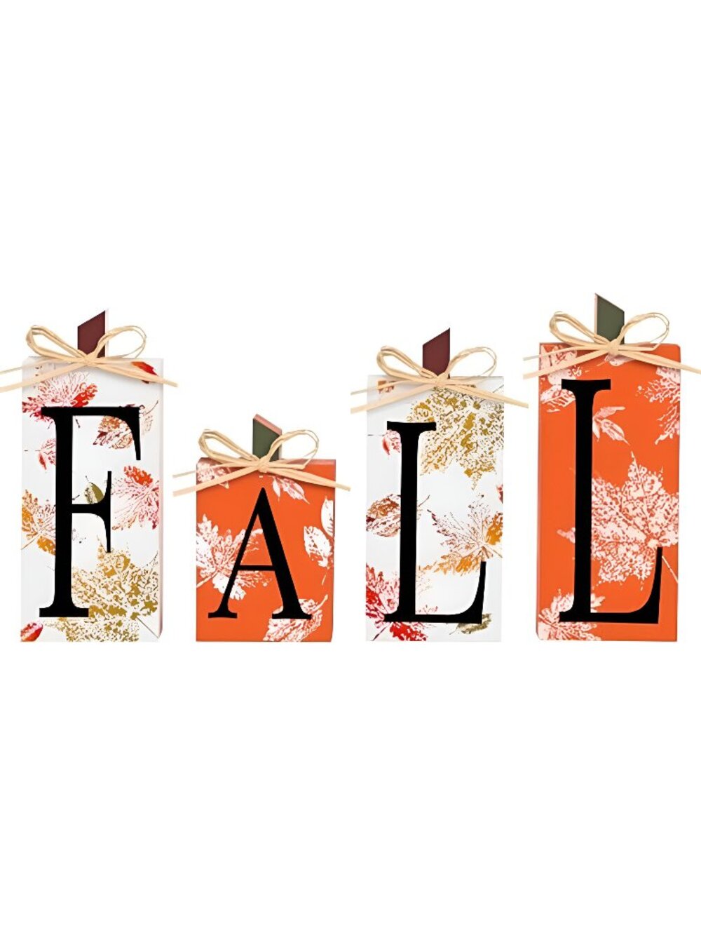 4PCS Fall Sign for Autumn Thanksgiving Home Table Indoor Decor